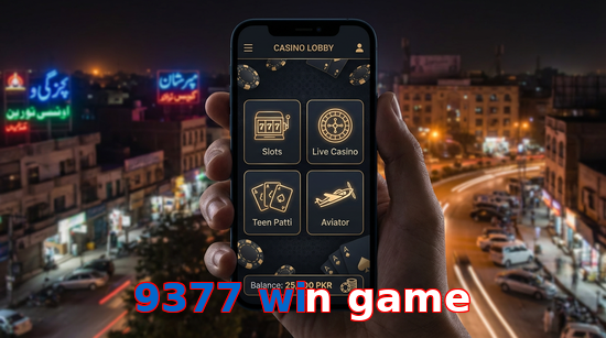 Main screen of 9377 Win Game app page for PK players