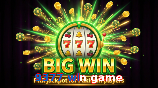 Big win animation on 9377 Win Game slot game